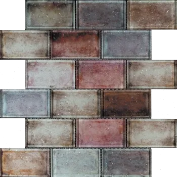 Raindrop Red Glass Mosaic 300x300