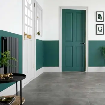 Concrete Effect Grey Tile Luxury Click Vinyl Flooring 5mm