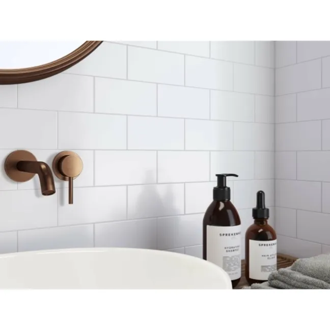 Mini Matt Flat White Wall Tiles