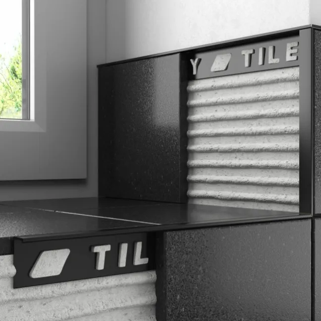 10mm Black Square Edge Plastic Trim