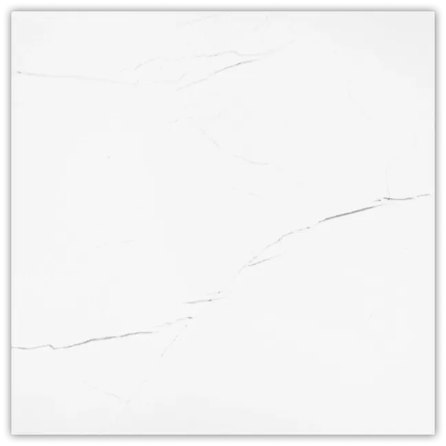 Barbados White Marble Effect Gloss Porcelain Floor Tiles