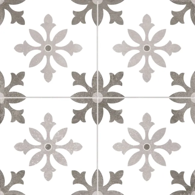 Cornwall Grey Patterned Matt Ceramic Wall & Floor Tile