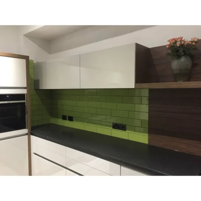 Linear Green Gloss Wall Tiles