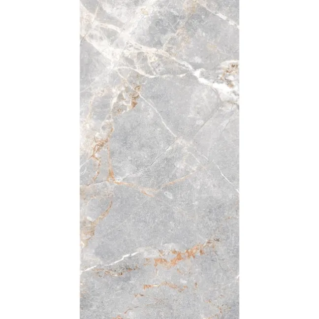 Harmony Light Grey Marble Effect Matt Porcelain Tile