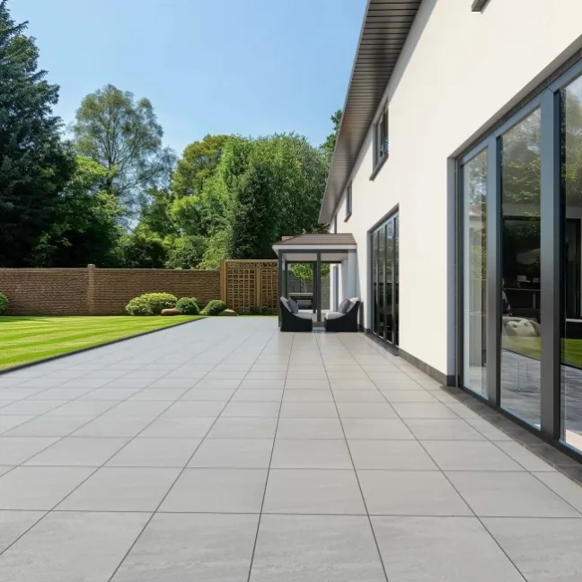 Kandla Stone Effect Grey Anti-Slip Porcelain Outdoor Slab