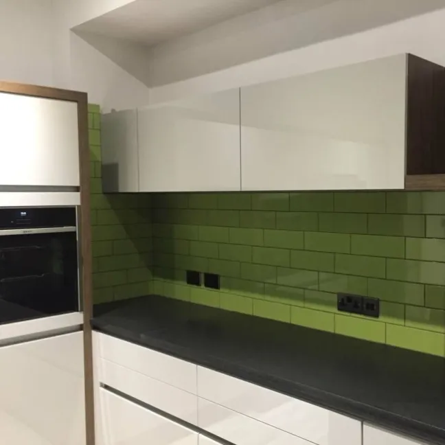 Linear Green Gloss Wall Tiles