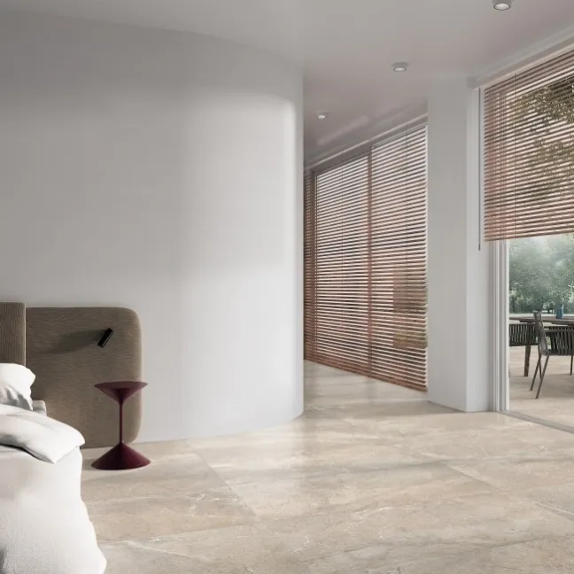 Lucca Beige Anti Slip Matt Stone Effect Porcelain Wall and Floor Tile
