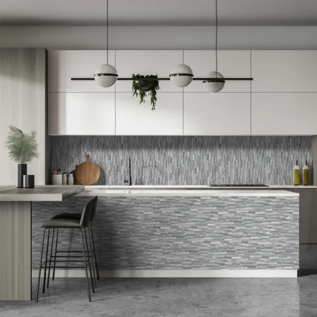 Rio Grey Split Face Effect Italian Porcelain Wall Tile
