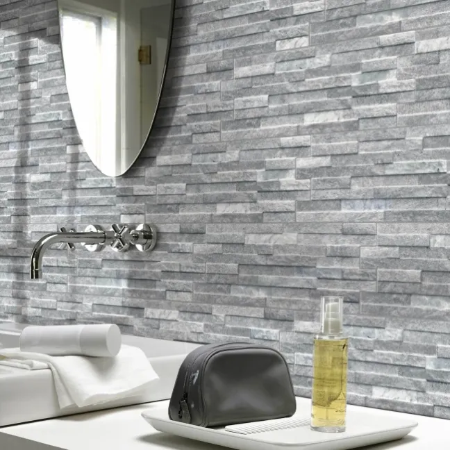 Rio Grey Split Face Effect Italian Porcelain Wall Tile