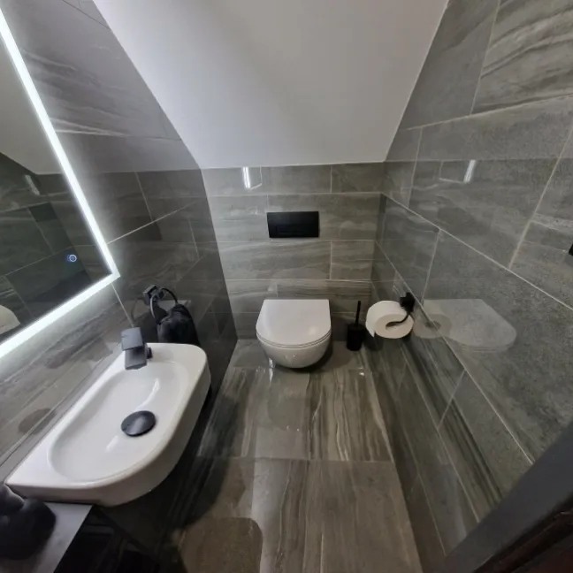 Shades Grey Stone Effect Polished Porcelain Wall and Floor Tile