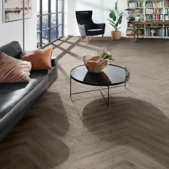 Aberdeen Ash Grey Oak Laminate 8mm Herringbone