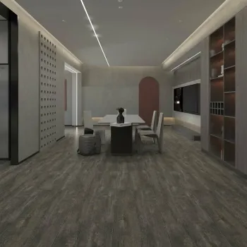 Antalya Anthracite Stone Tile Luxury Click Vinyl Flooring 6mm