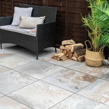 Castleford Grey Slate Effect Outdoor Slab