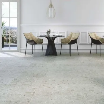 Hannover Steel Floor Tiles 800x800 Dining Room Roomset