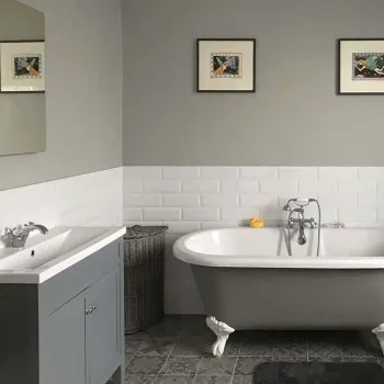 Metro White Wall Tiles Roomset