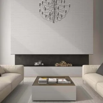 Muralla White Wall Tile Roomset