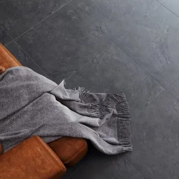 Muse Dark Grey Matt Floor Tile Roomset
