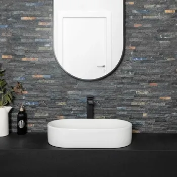 Rio Black Split Face Effect Italian Porcelain Wall Tile
