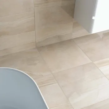 Shades Ivory Stone Effect Polished Porcelain Floor Tile