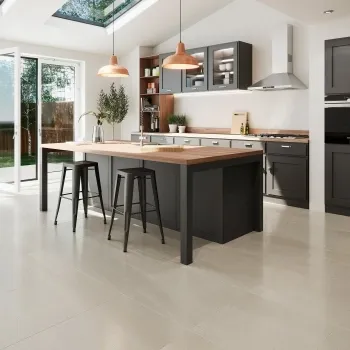 Stoneage Lux Sand Porcelain Semi Polished Floor Tile Kitchen Roomset
