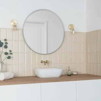 Subway Bevelled Cream Gloss Ceramic Wall Tiles