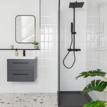 Subway Bevelled White Gloss Ceramic Wall Tiles