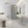 Arabescato White Marble Effect Polished Porcelain Wall and Floor Tile