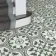 Avon Green Victorian Patterned Matt Ceramic Floor Tile