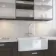 Carrara White Marble Effect Gloss Brick Wall Tile