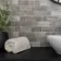 Roma Grey Travertine Effect Italian Porcelain Wall Tile
