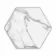 Statuario White Marble Effect Hexagon Matt Porcelain Tile