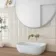Subway Bevelled Cream Gloss Ceramic Wall Tiles