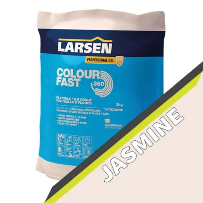 Colourfast 360 Flexible Jasmine Grout - 3kg