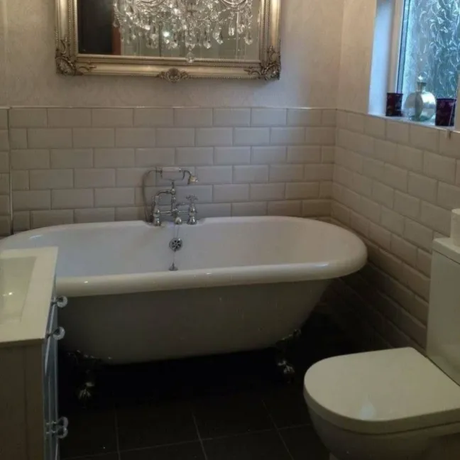Gloss Wall Light Cream Metro Tiles