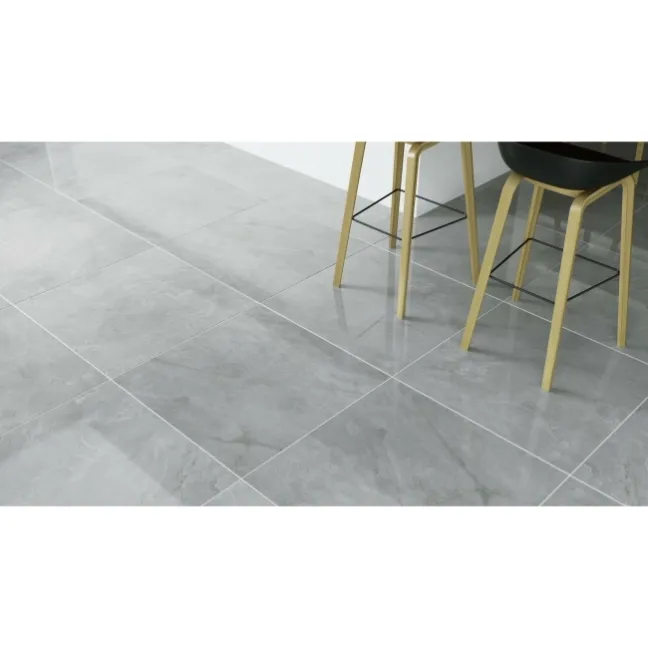 Muse Grey Italian Polished Porcelain Floor Tiles