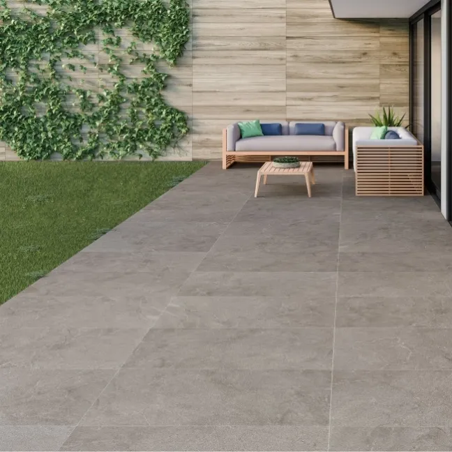 Heritage Antracita Stone Effect Large Outdoor Porcelain Slab Tile