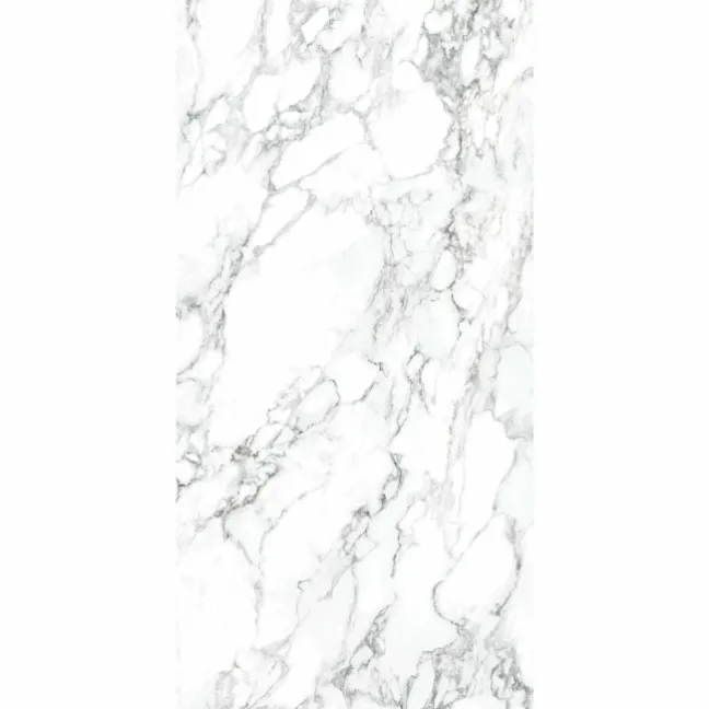 Arabescato White Marble Effect Polished Porcelain Wall and Floor Tile