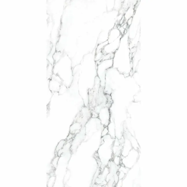 Arabescato White Marble Effect Polished Porcelain Wall and Floor Tile