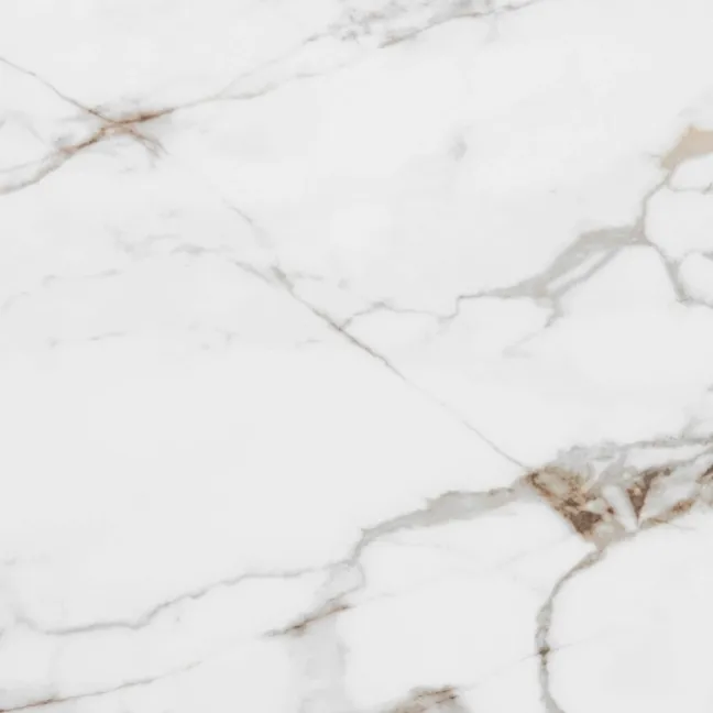 Barnaby White Marble Effect Matt Porcelain Floor Tile