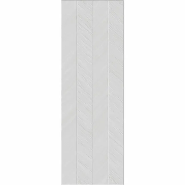 Bercy Chevron Decor Light Grey Concrete Effect Matt Ceramic Wall Tile