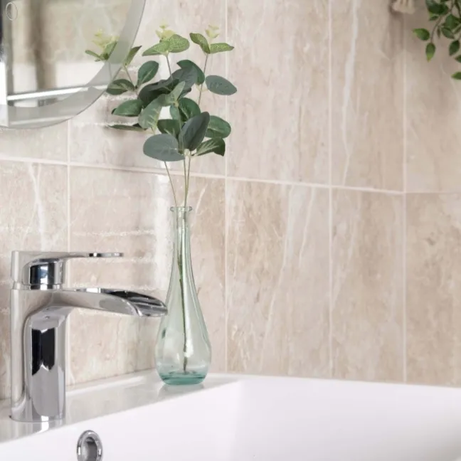 Bernini Marfil Gloss Marble Effect Ceramic Wall Tile