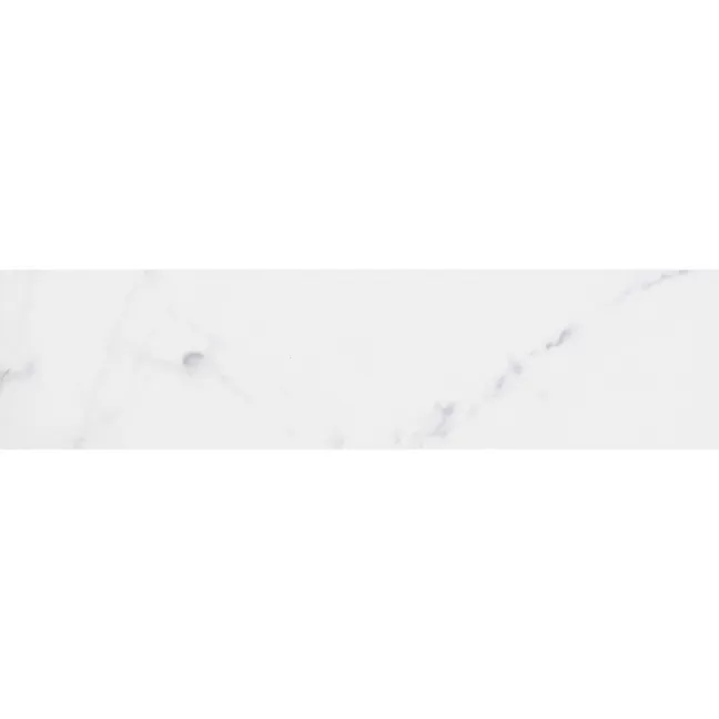 Carrara White Marble Effect Gloss Brick Wall Tile