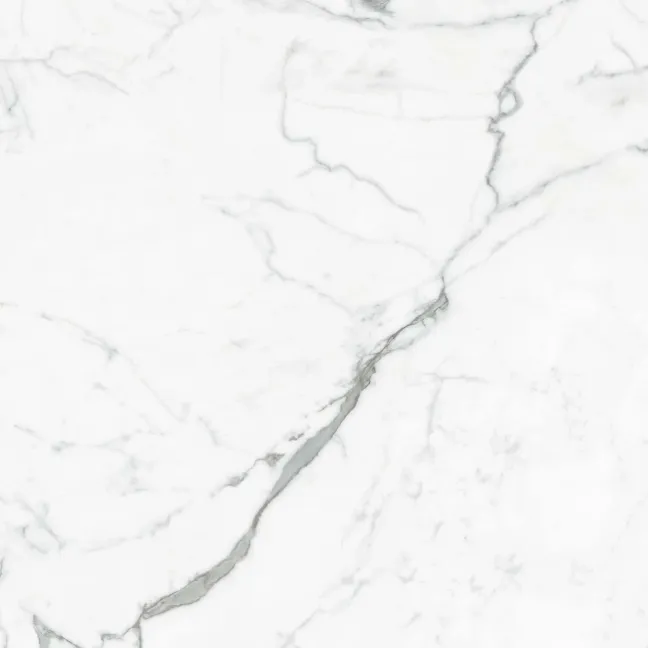 Carrera White Marble Effect Large Polished Porcelain Floor Tile