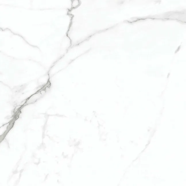 Carrera White Marble Effect Rectified Matt Porcelain Floor Tile