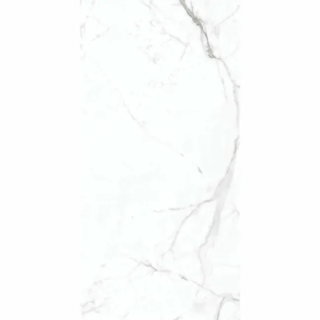 Carrera White Marble Effect Rectified Matt Porcelain Wall and Floor Tile
