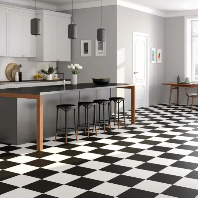 Chess White Matt Ceramic Floor Tile
