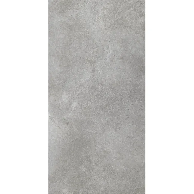 Concrete Effect Grey Tile Luxury Click Vinyl Flooring 5mm