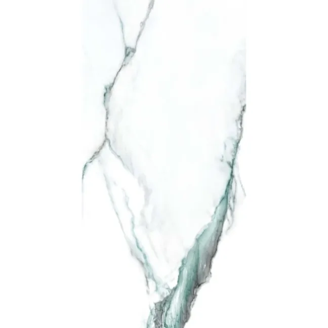 Fantasy Calacatta Green Polished Marble Effect Porcelain Wall and Floor Tile