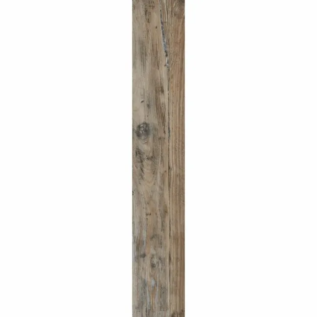 Firewood Brown Mixed Wood Effect Matt Porcelain Floor Tile