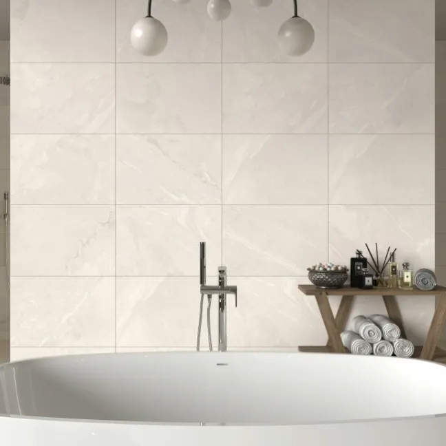 Kayrak Light Grey Slate Effect Matt Porcelain Wall and Floor Tile